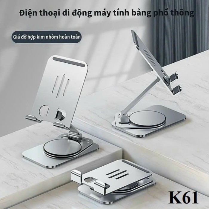 GIÁ ĐỠ ĐIỆN THOẠI HỢP KIM NHÔM XOAY 360 ĐỘ
