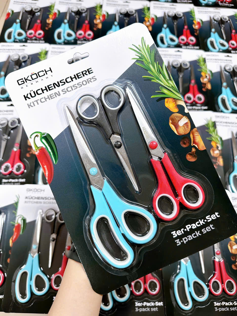 Set 3 kéo nhà bếp đa năng thương hiệu GKÖCH – Mua 1 được 3